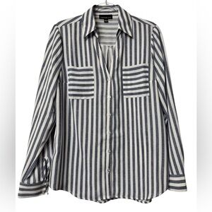 NWOT Classic Striped Button Down Shirt